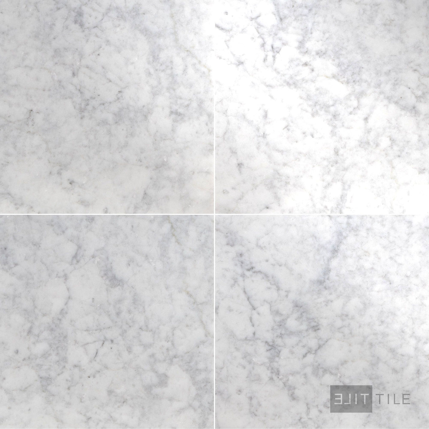 White Carrara Marble 24X24 Polished