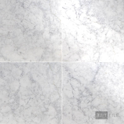 White Carrara Marble 24X24 Polished