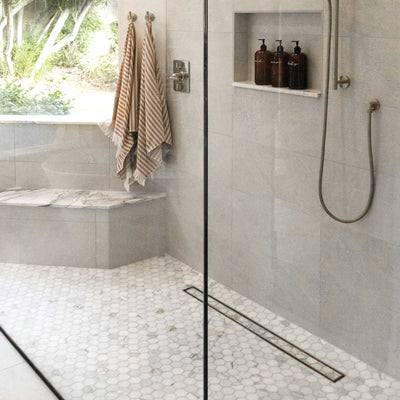 Calacatta Gold Marble 2" Hexagon Honed Mosaic