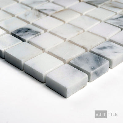 Calacatta Gold Marble 1" Square Polished Mosaic
