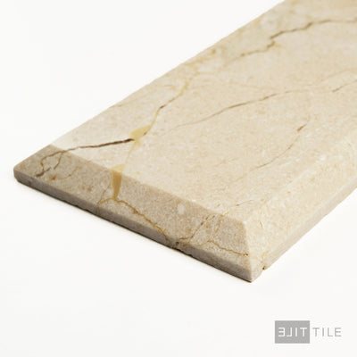 Crema Marfil Classic Marble 3X6 Beveled Polished