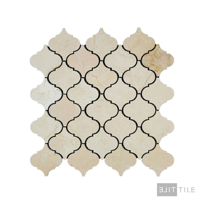 Crema Marfil Marble 3" Lantern Honed Mosaic