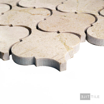 Crema Marfil Marble 3" Lantern Honed Mosaic