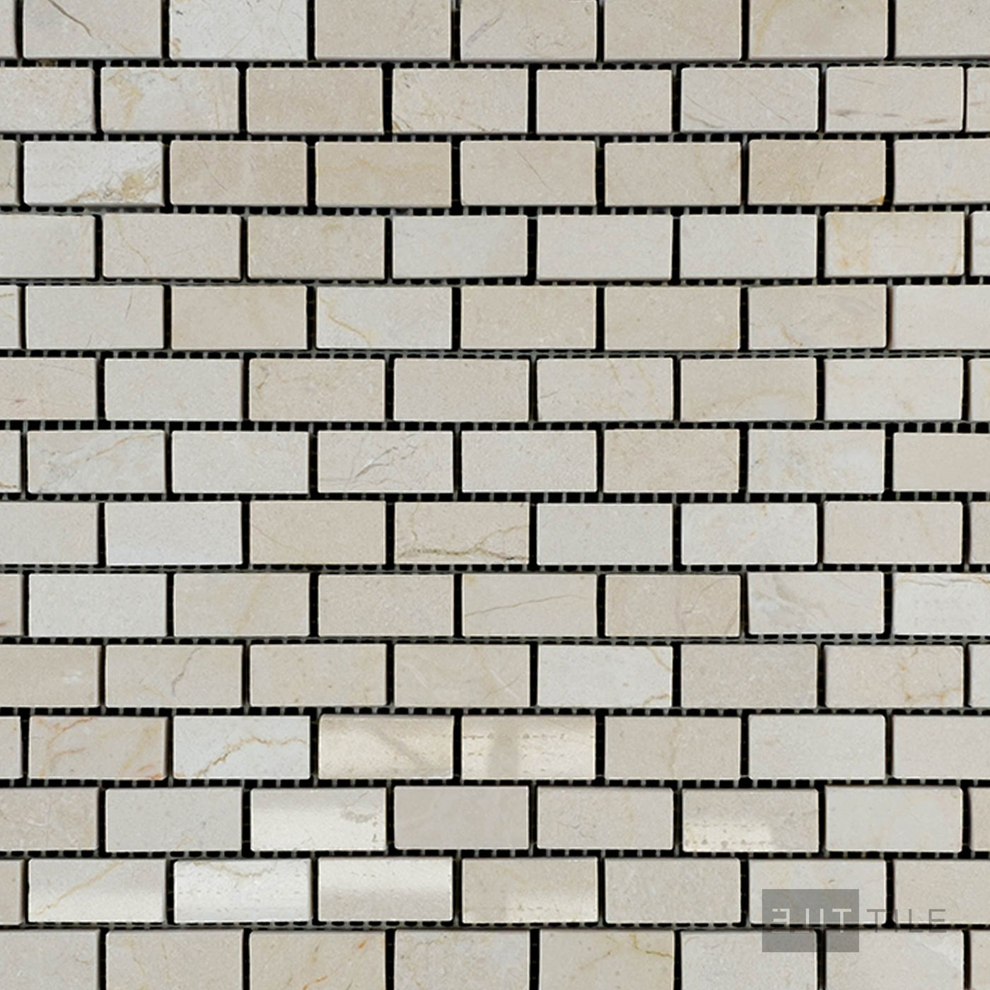 Crema Marfil Marble 5/8X1-1/4 Brick Polished Mosaic