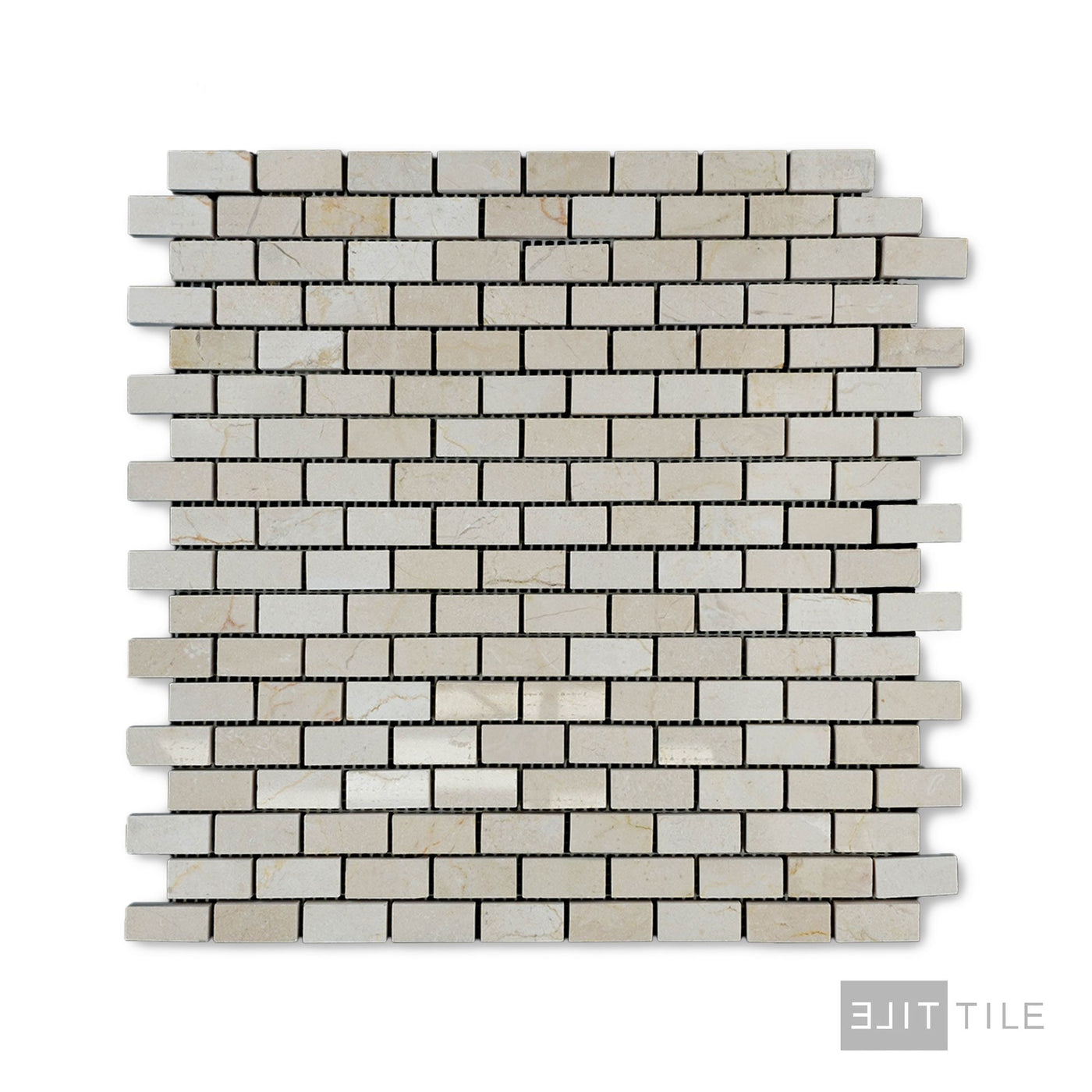 Crema Marfil Marble 5/8X1-1/4 Brick Polished Mosaic