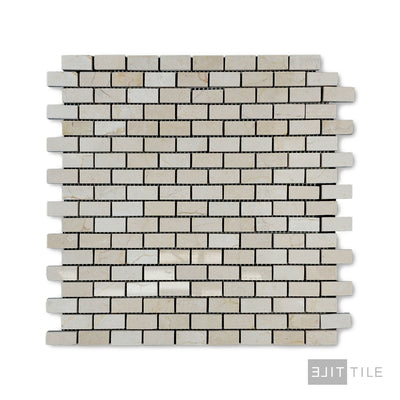 Crema Marfil Marble 5/8X1-1/4 Brick Polished Mosaic
