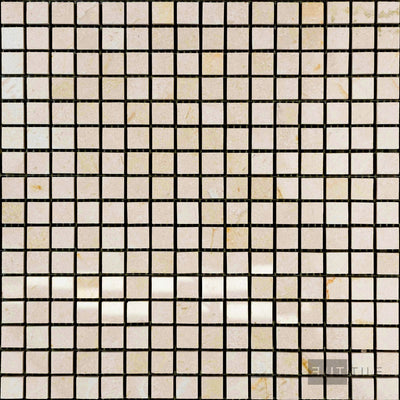 Crema Marfil Marble 5/8" Square Polished Mosaic