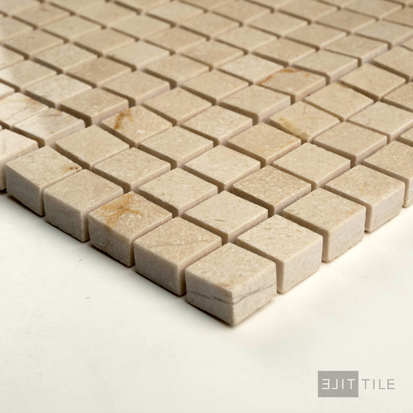 Crema Marfil Marble 5/8" Square Polished Mosaic