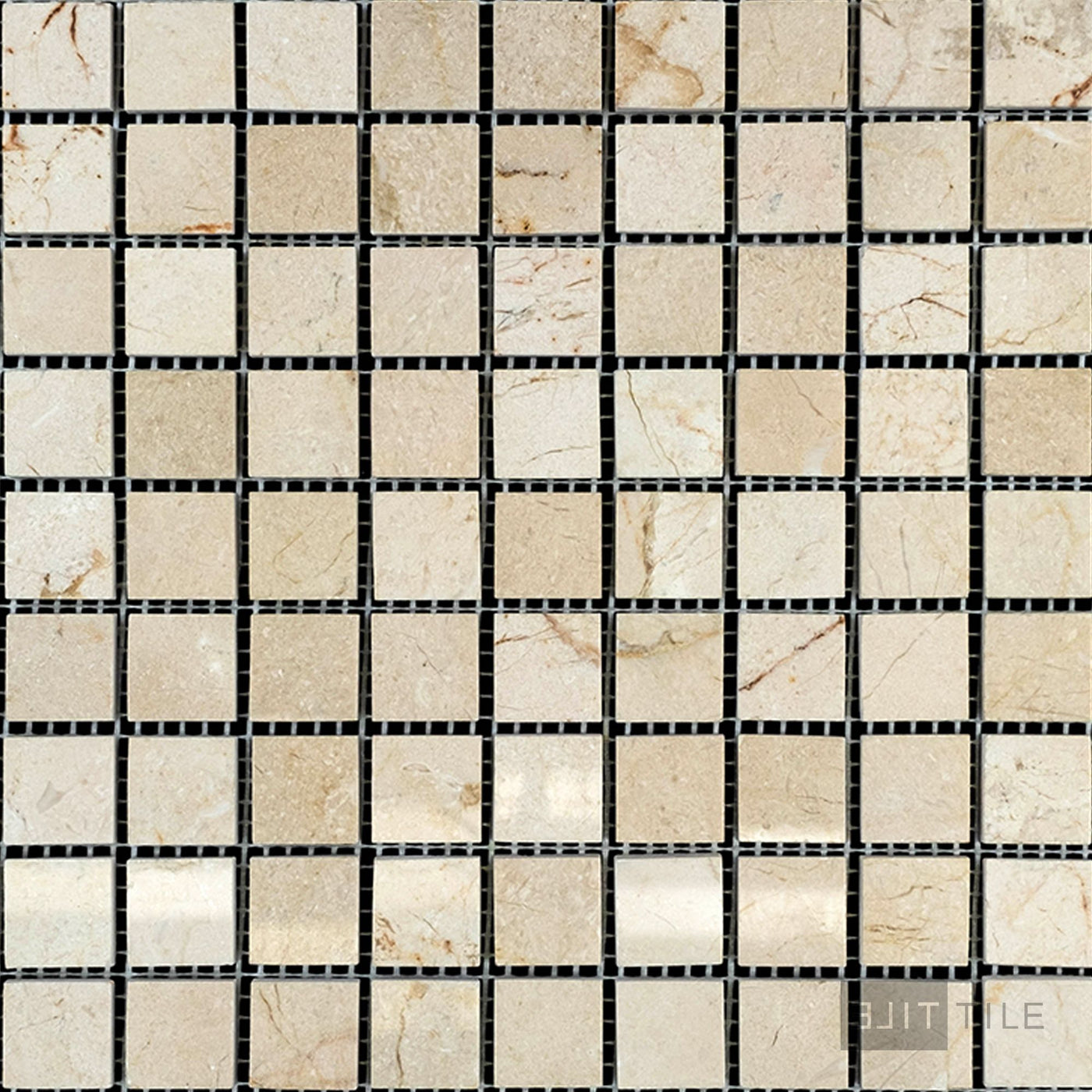 Crema Marfil Marble 1" Square Polished Mosaic