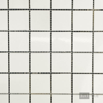 Thassos White Marble 2" Square Polished Mosaic