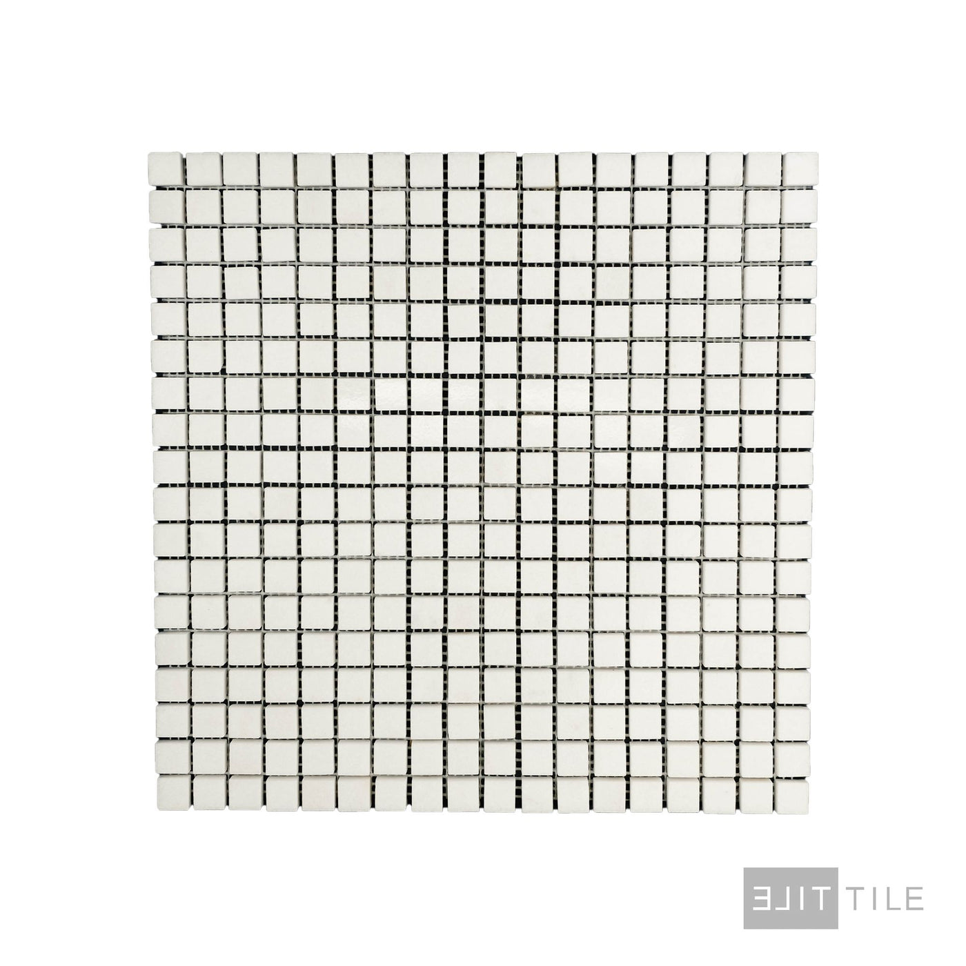 Thassos White Marble 5/8" Square Polished Mosaic