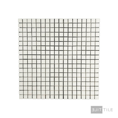 Thassos White Marble 5/8" Square Polished Mosaic