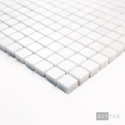 Thassos White Marble 5/8" Square Polished Mosaic