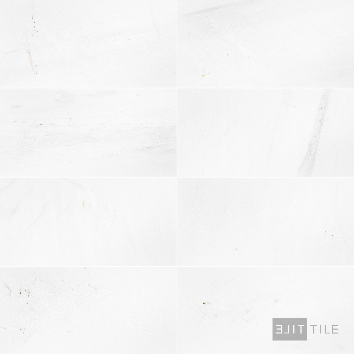 Thassos White Classic Marble 12X24 Honed