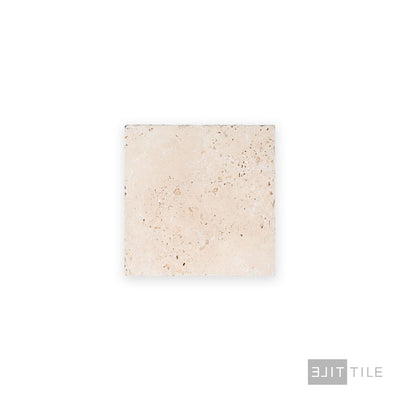 Ivory Premium Travertine 6X6 Tumbled