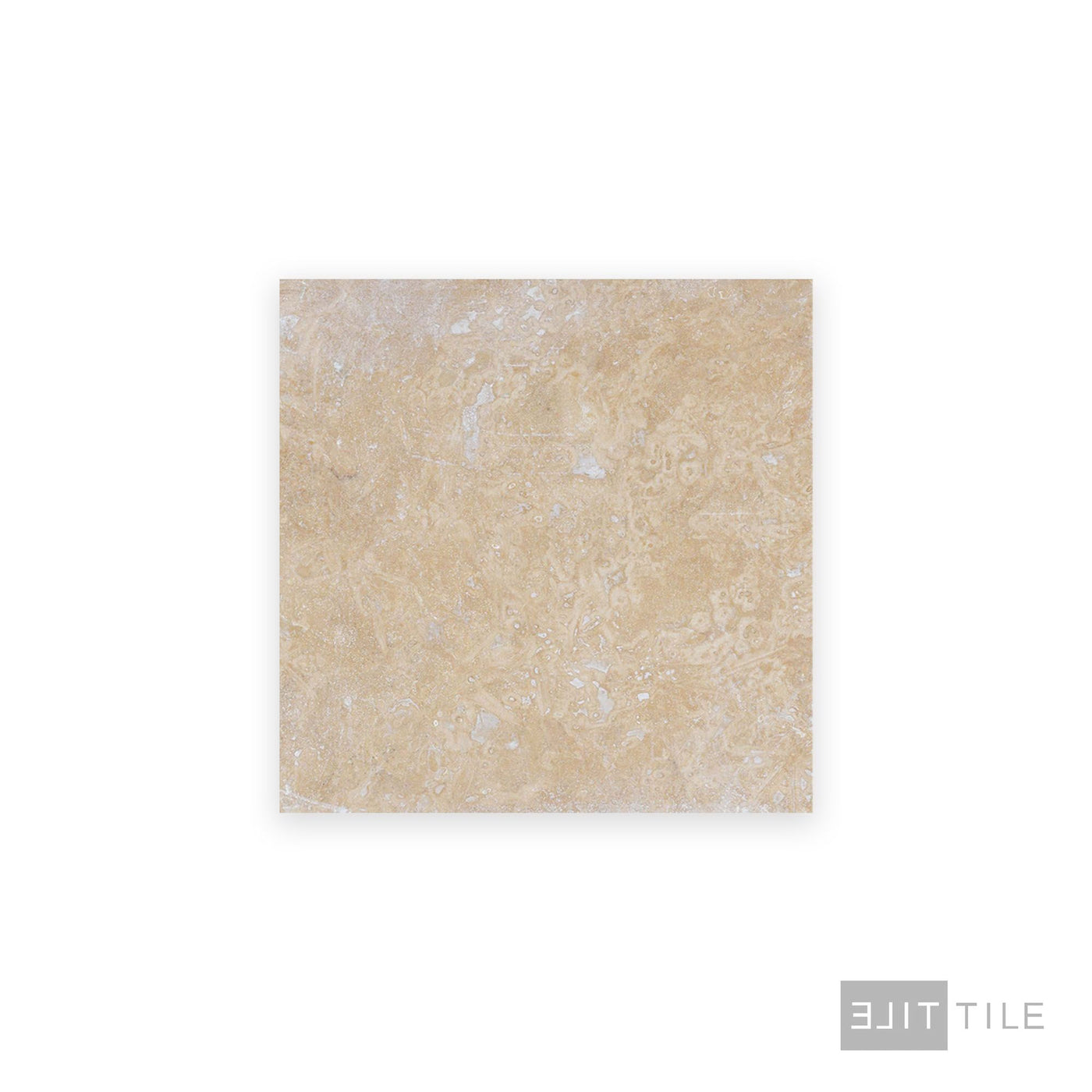Ivory Premium Travertine 12X12 Filled And Honed