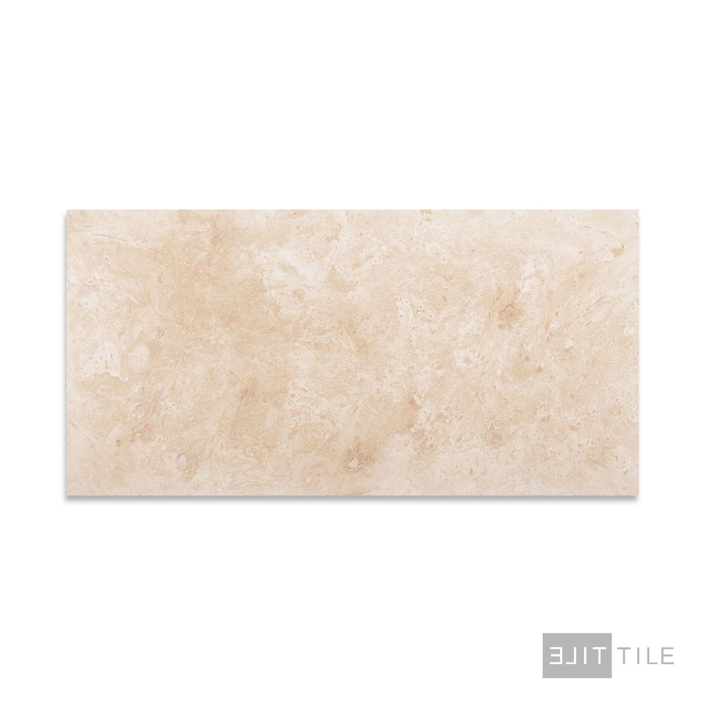 Ivory Premium Travertine 12X24 Filled And Honed