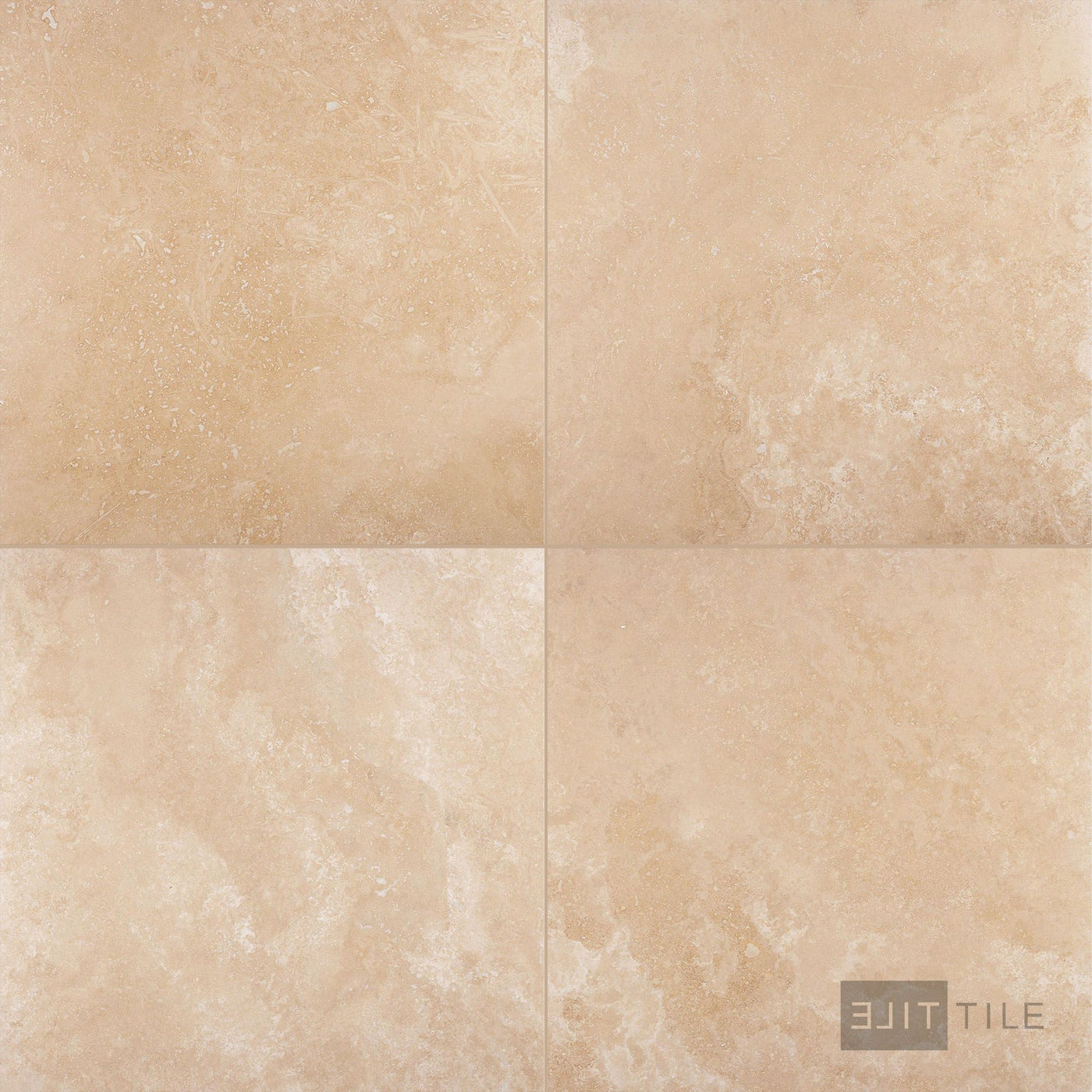 Ivory Premium Travertine 24X24 Filled And Honed