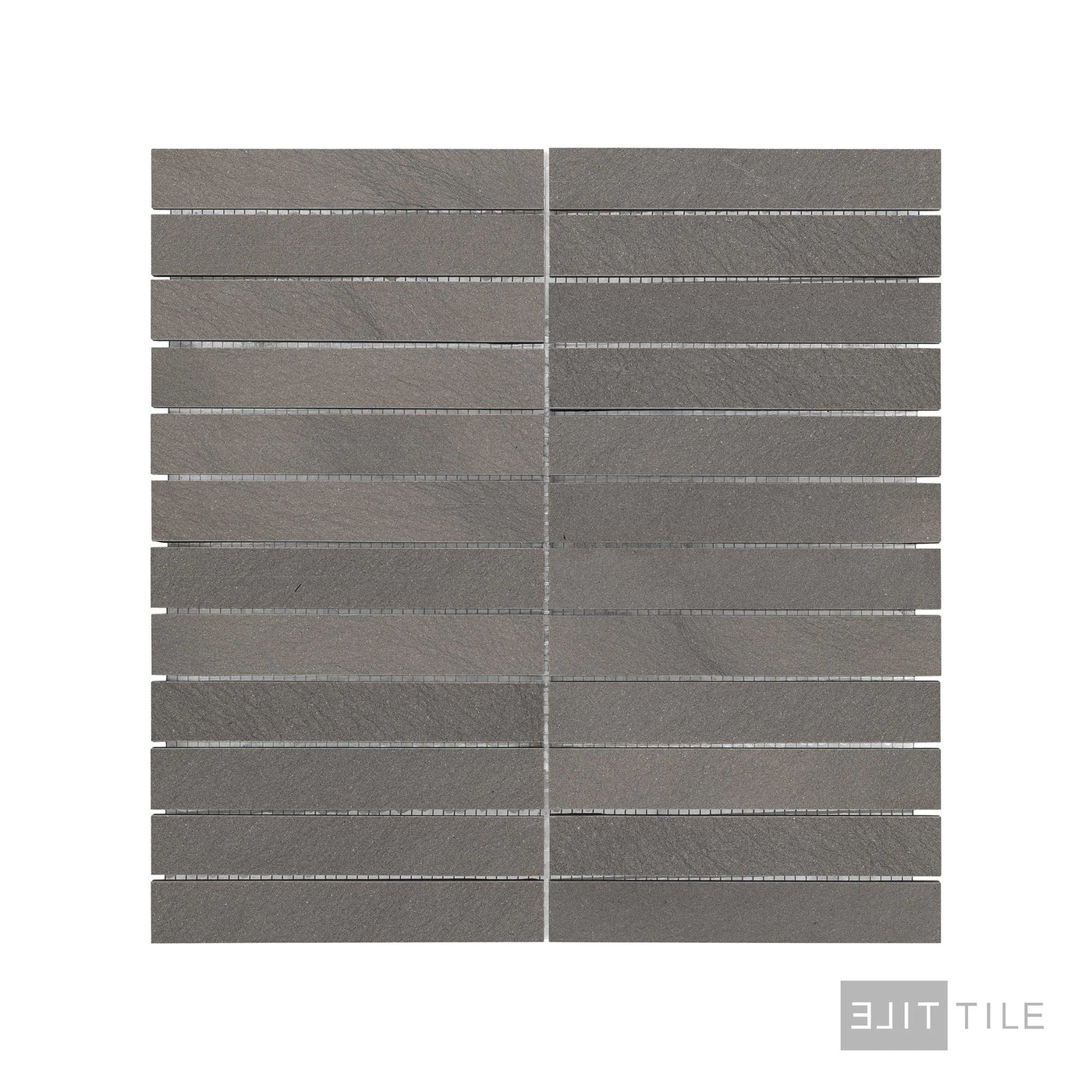 Chelsea Grey Limestone Stacked Honed Mosaic