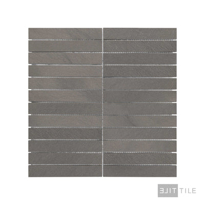 Chelsea Grey Limestone Stacked Honed Mosaic