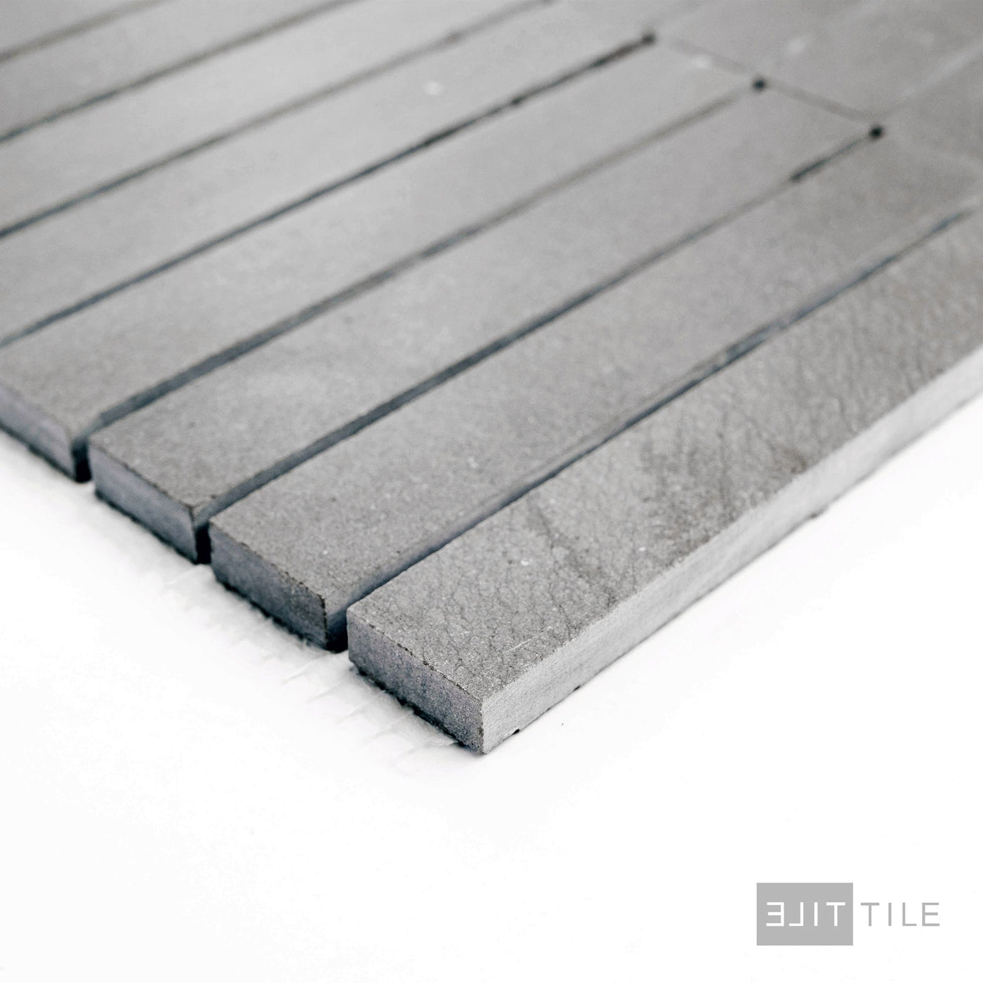 Chelsea Grey Limestone Stacked Honed Mosaic