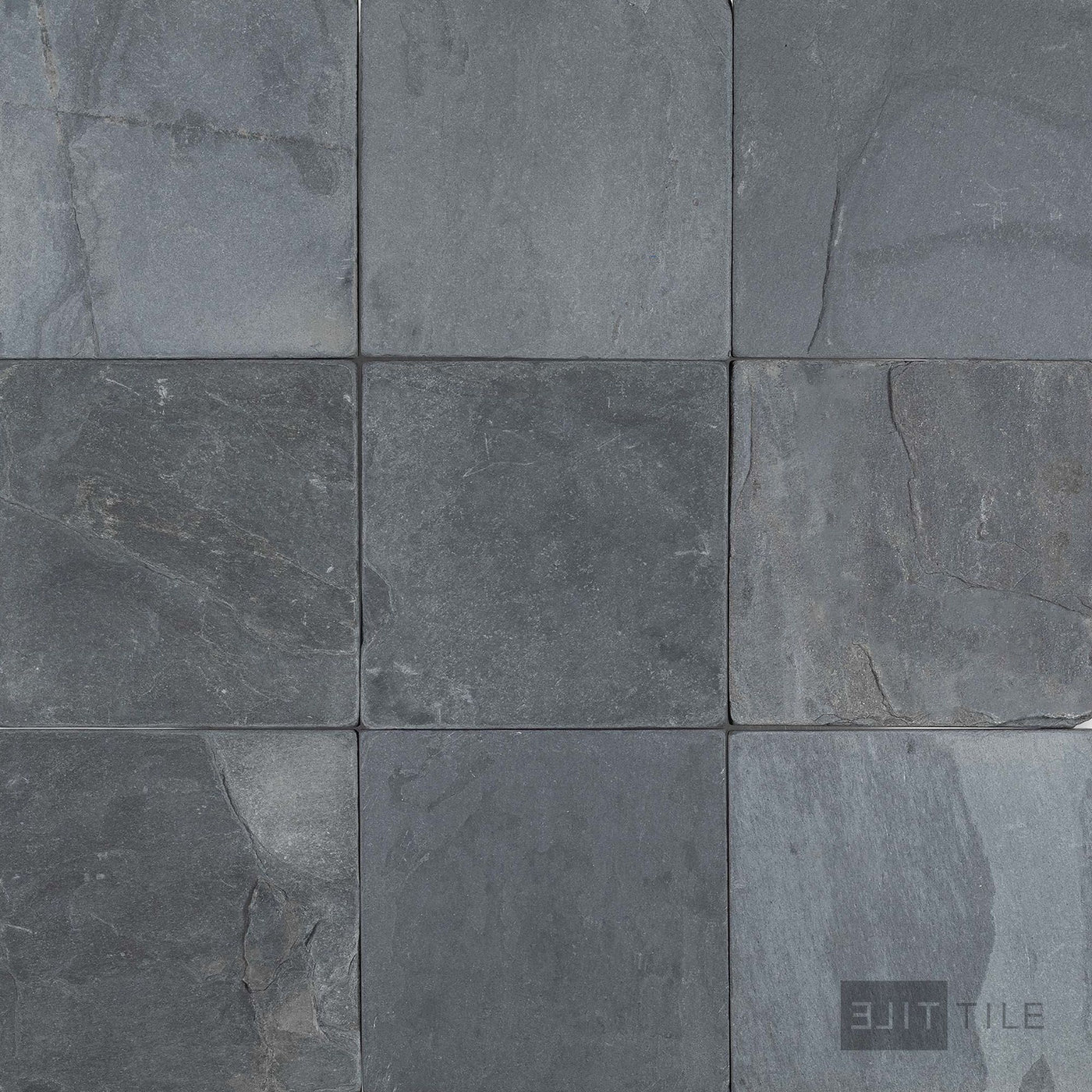 Indian Black Slate 4X4 Tumbled