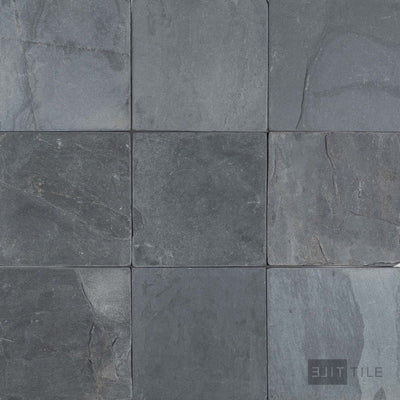 Indian Black Slate 4X4 Tumbled