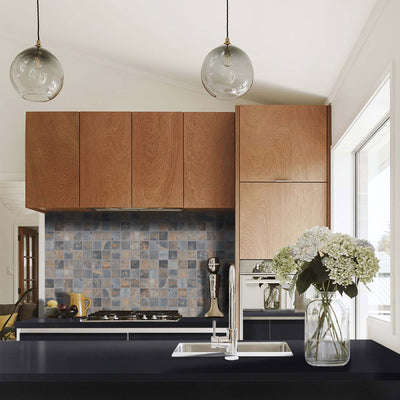 California Gold Slate 2" Square Tumbled Mosaic