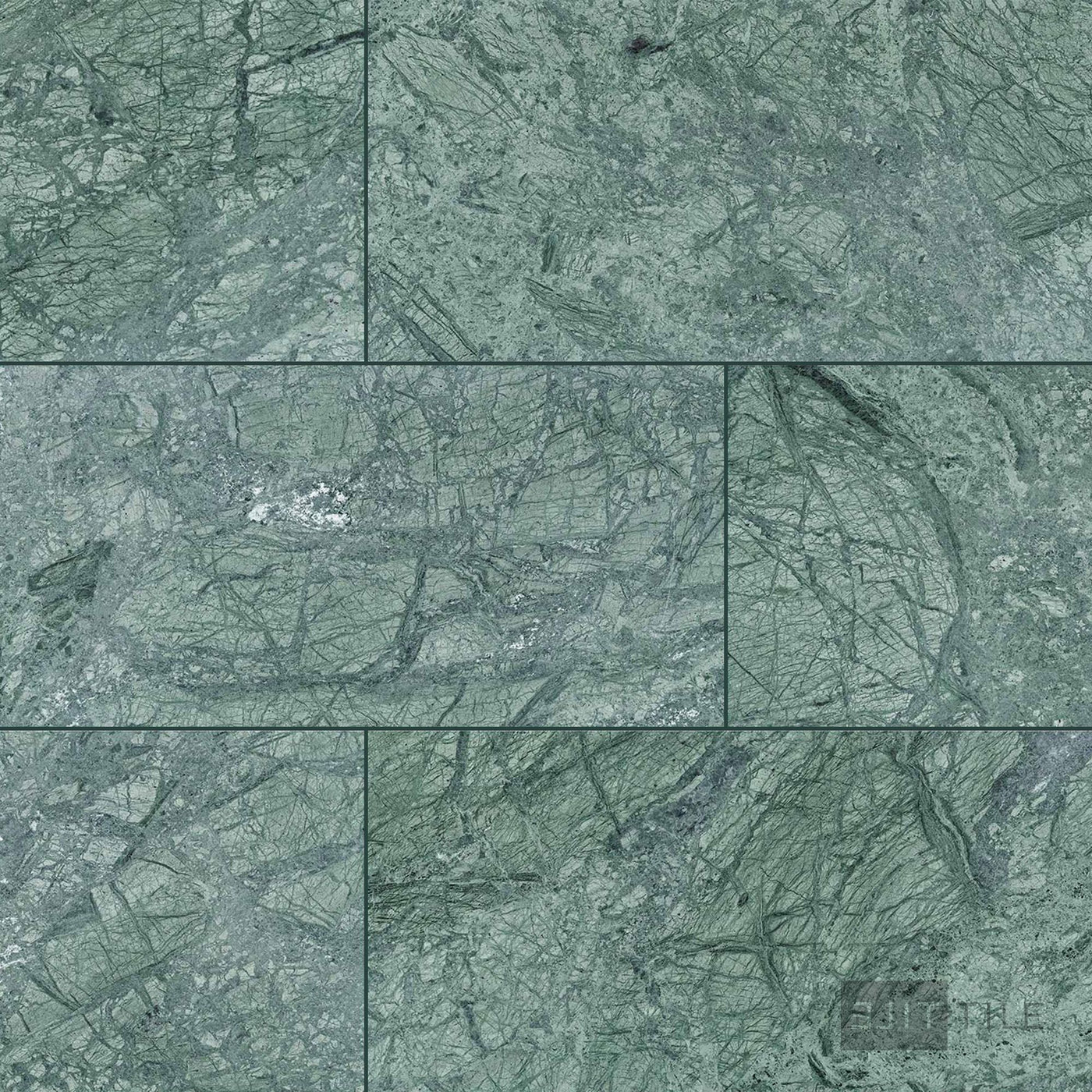 Empress Green Marble 12X24 Honed