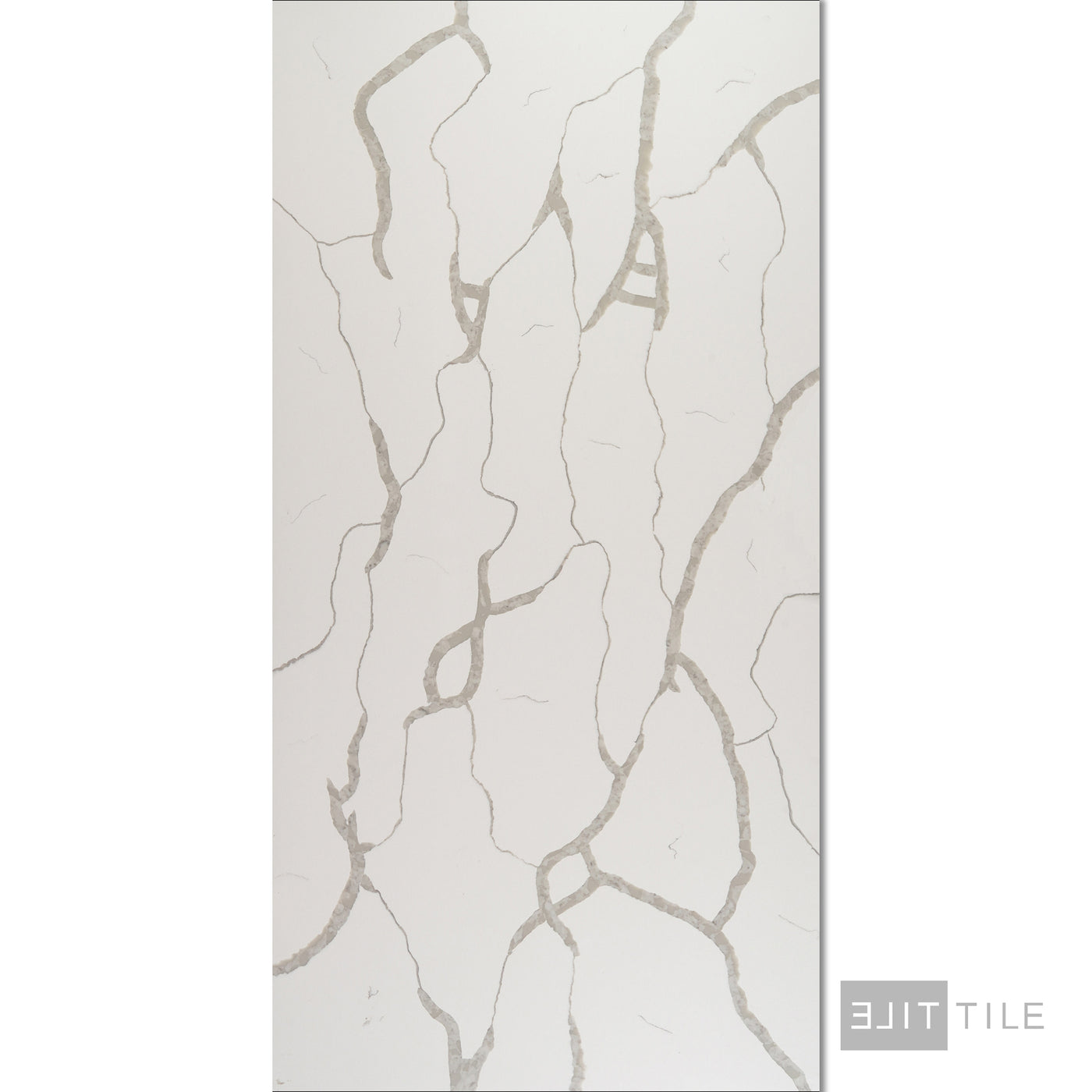 QUARTZ STONE RIGHT SLAB 9'X2' CALACATAS WHITE POLISHED PRIMARY SHOT