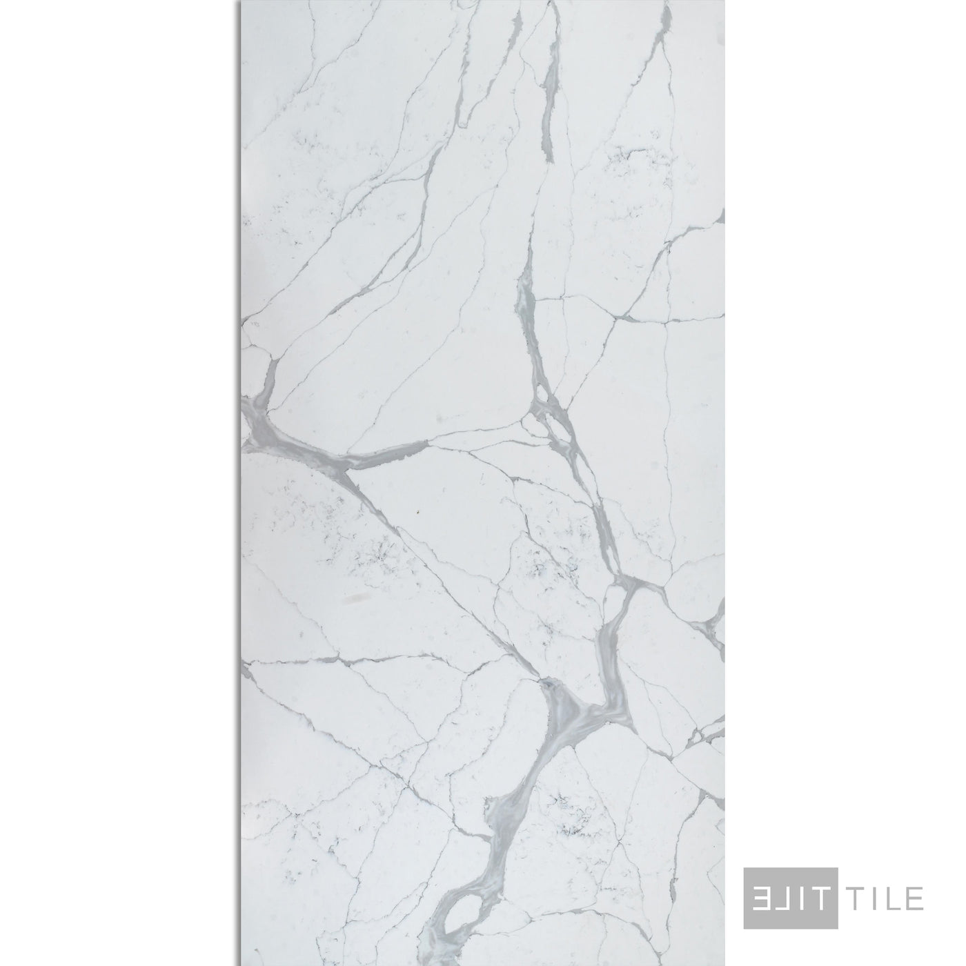 QUARTZ STONE LEFT SLAB 9'X2' LUXE CALACATTA POLISHED PRIMARY SHOT