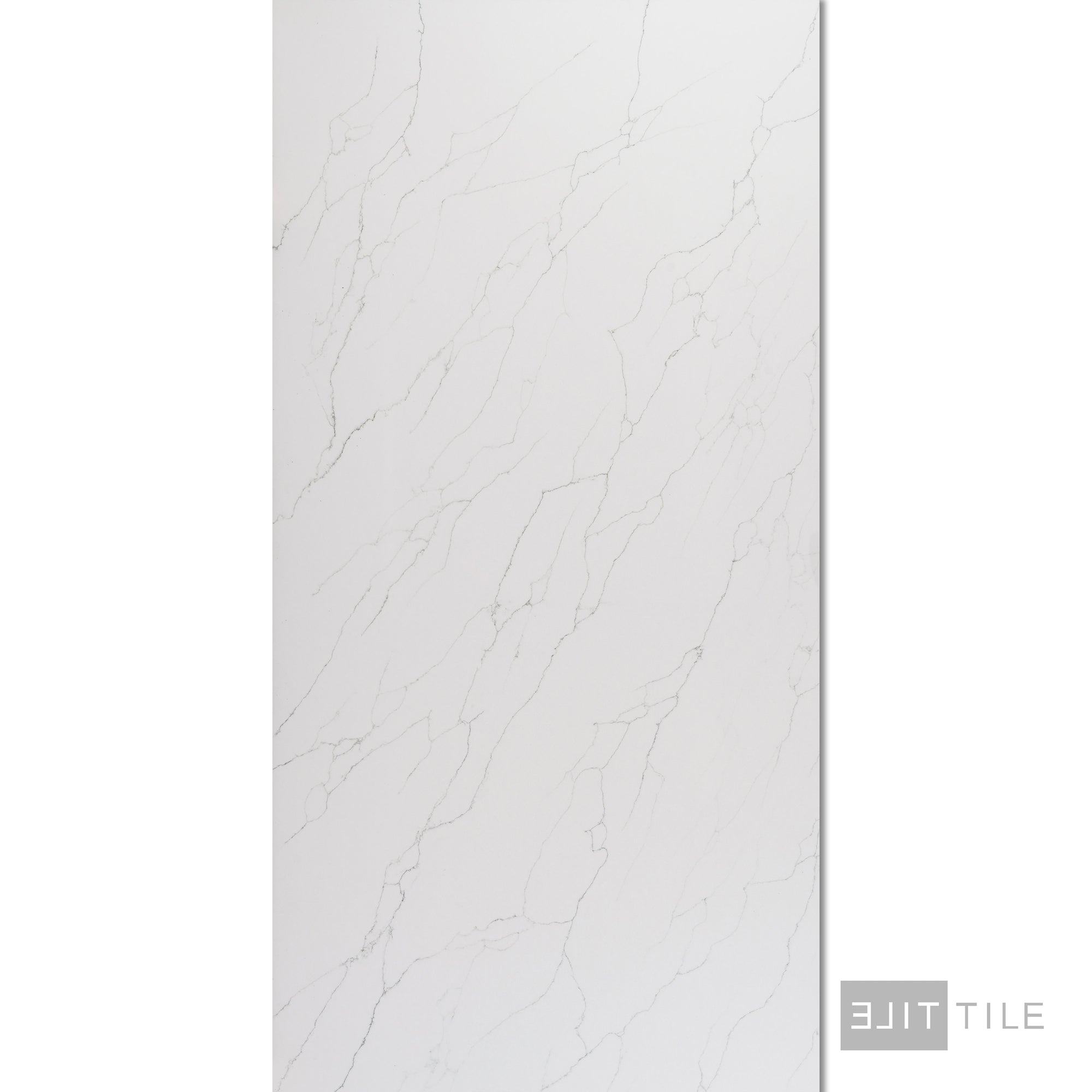 Quartz Prefab Countertop Right 9'X2' Bella Calacatta Polished – Elit Tile