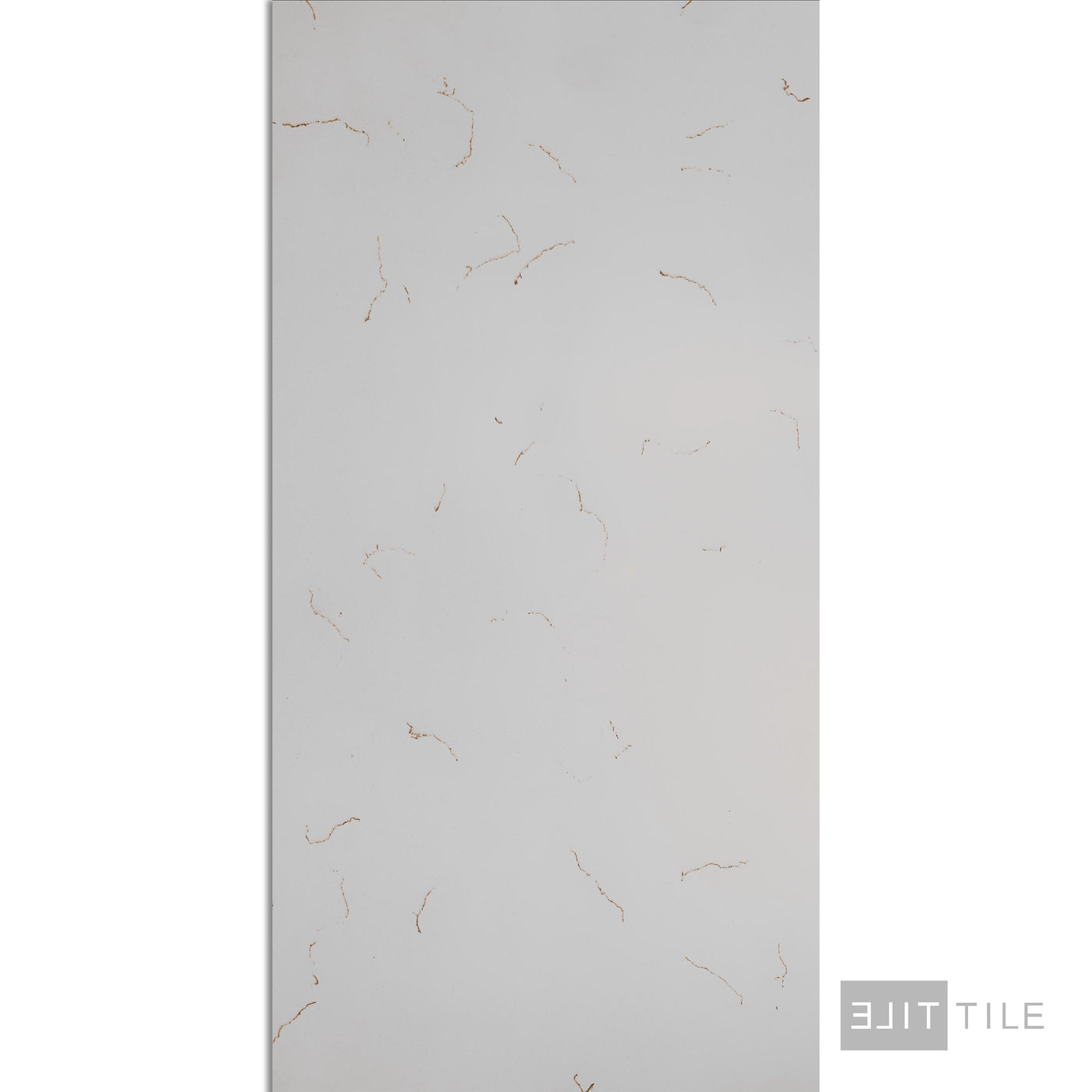 QUARTZ STONE LEFT SLAB 9'X2' CARRARA GOLD POLISHED PRIMARY SHOT