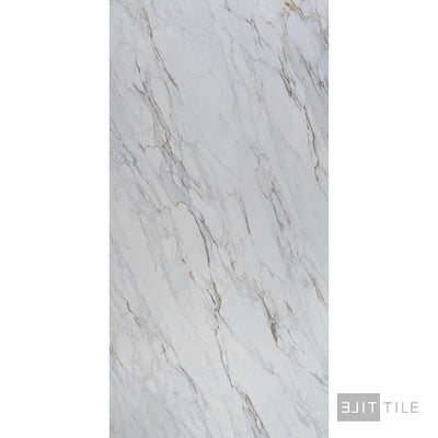 Quartz Prefab Countertop Left 9'X2' Calacatta Venata Polished