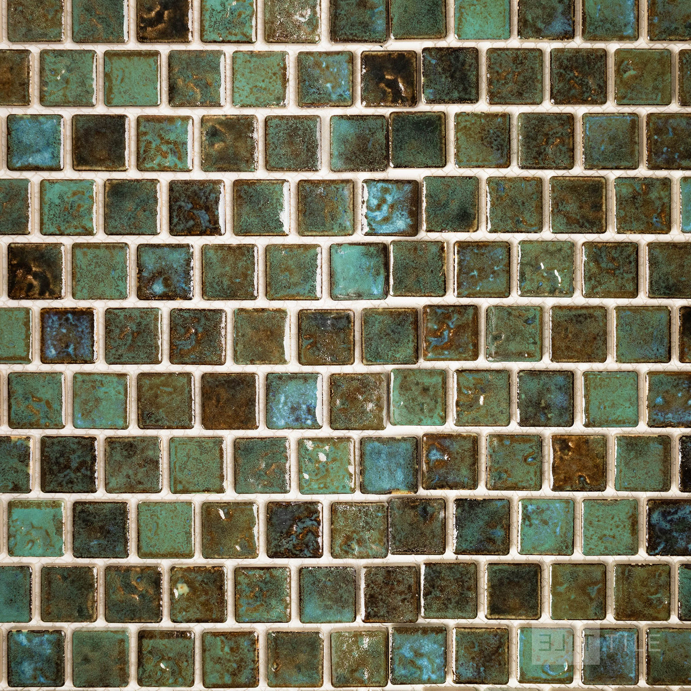 Joya 1X1 Square Verde Semi Gloss Mosaic