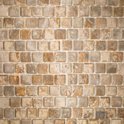 Joya 1X1 Square Gold Semi Gloss Mosaic