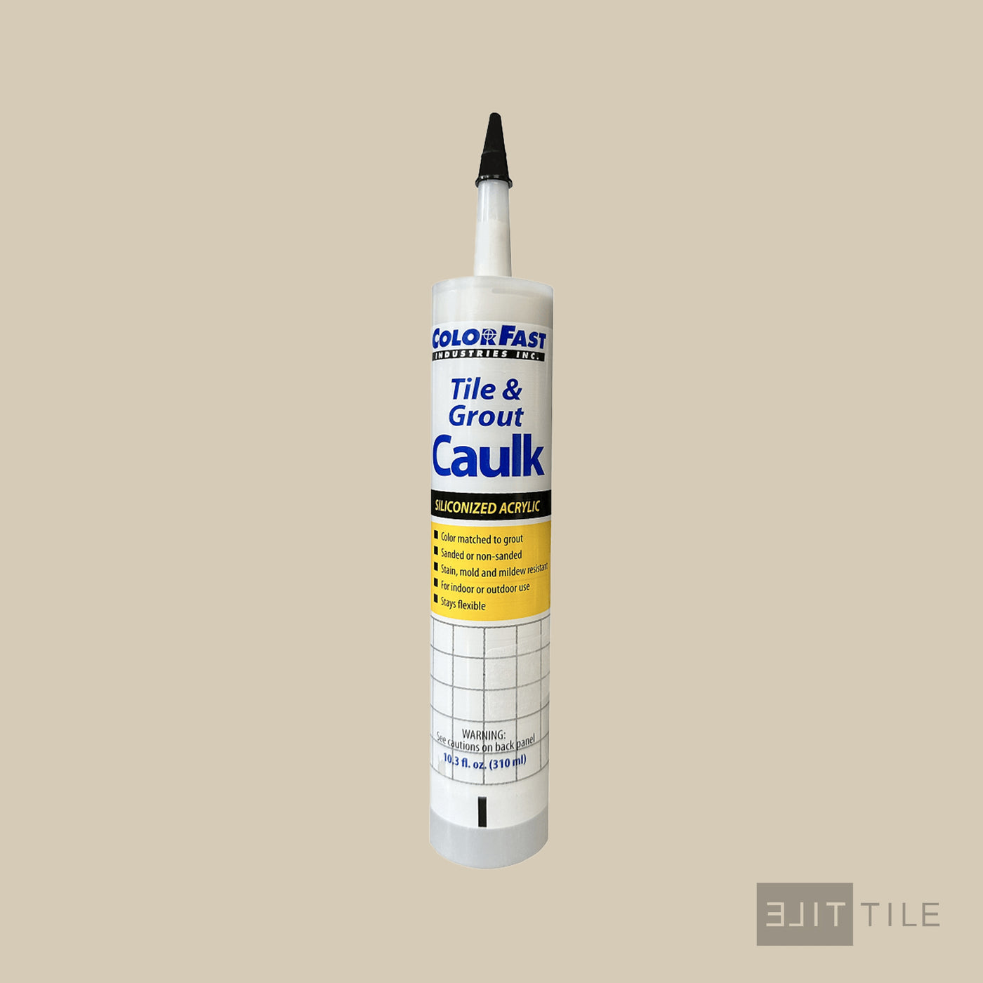 ColorFast Caulk 10.3 Oz 10 Antique White Sanded