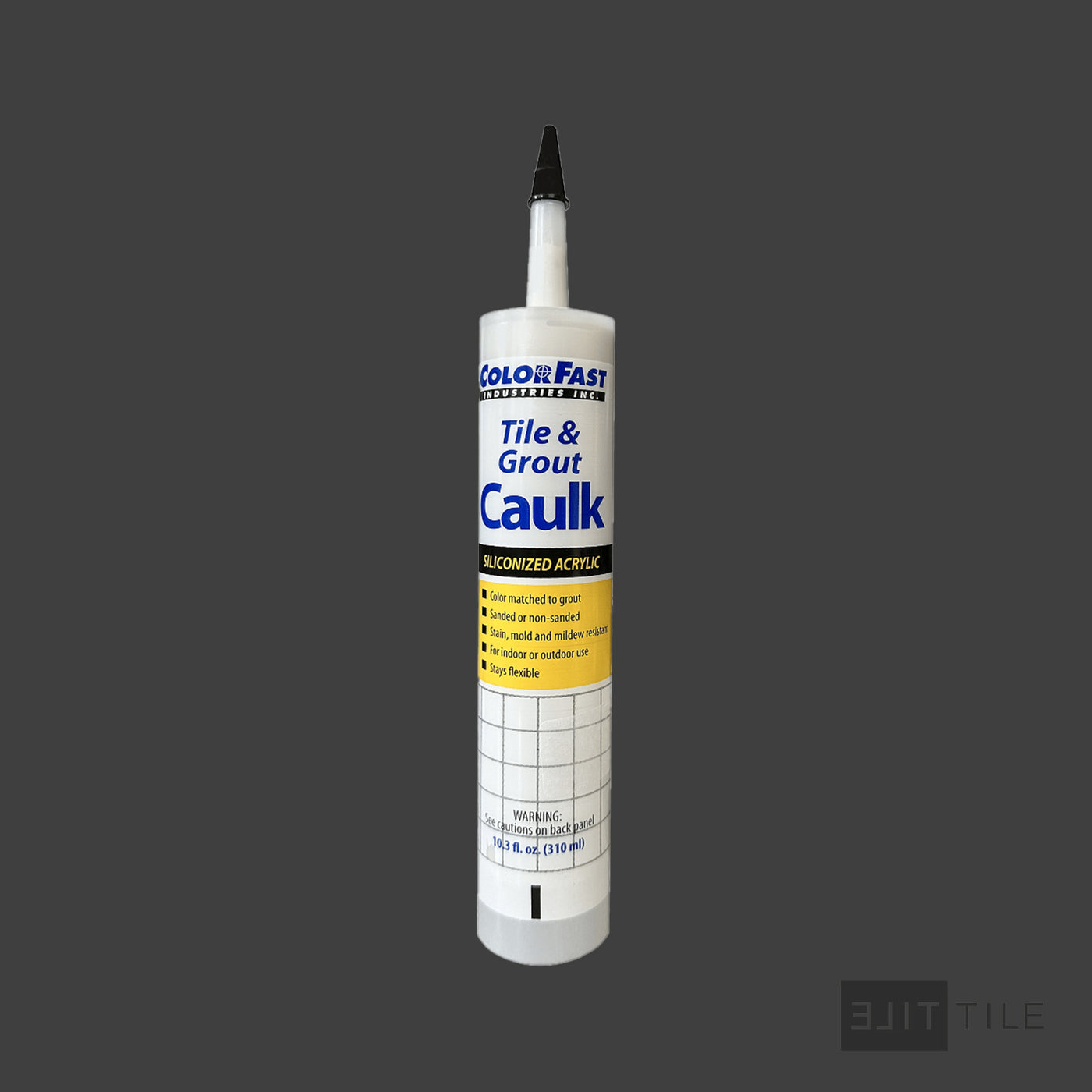 ColorFast Caulk 10.3 Oz 60 Charcoal Sanded