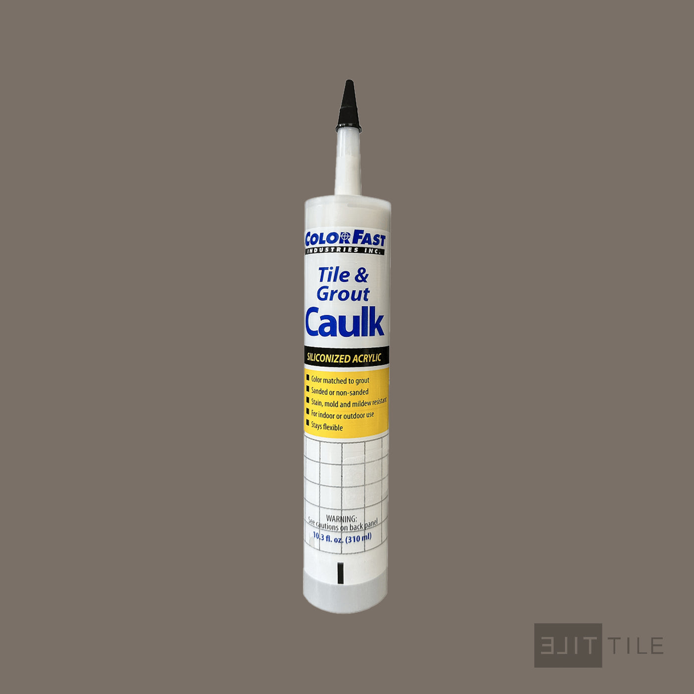 ColorFast Caulk 10.3 Oz 185 New Taupe Sanded