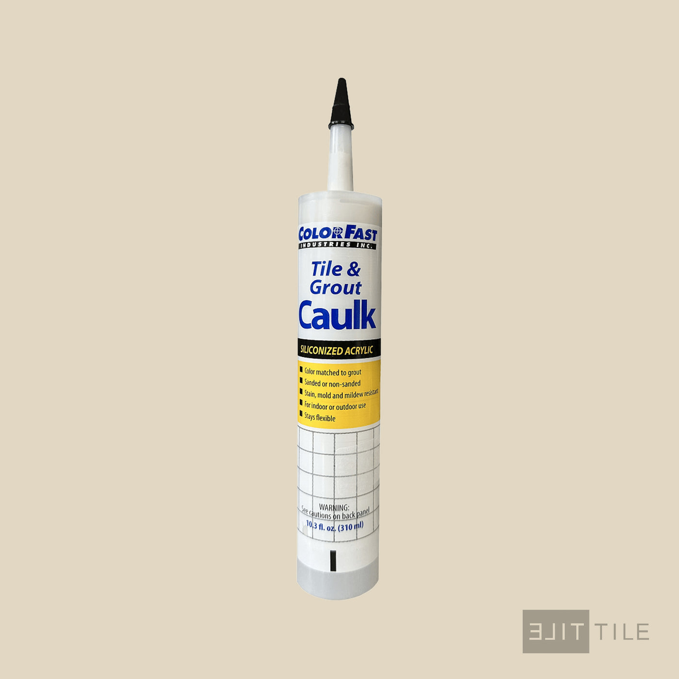 ColorFast Caulk 10.3 Oz 333 Alabaster Sanded