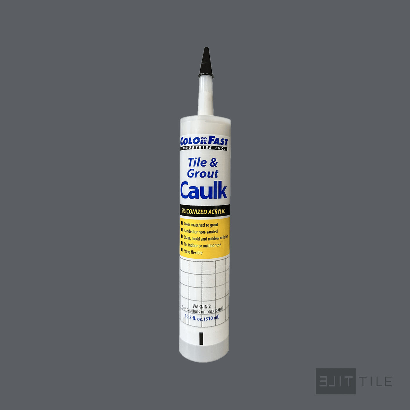 ColorFast Caulk 10.3 Oz 370 Dove Gray Sanded