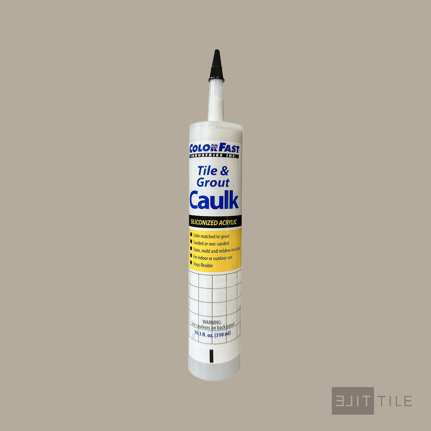 ColorFast Caulk 10.3 Oz 386 Oyster Gray Sanded