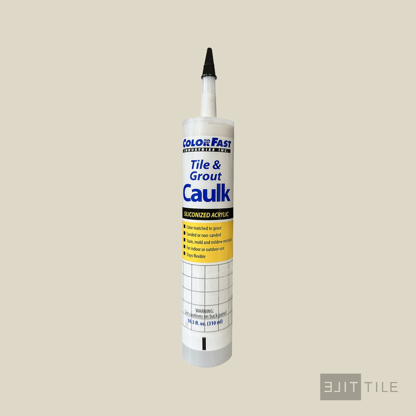 ColorFast Caulk 10.3 Oz 11 Snow White Non Sanded