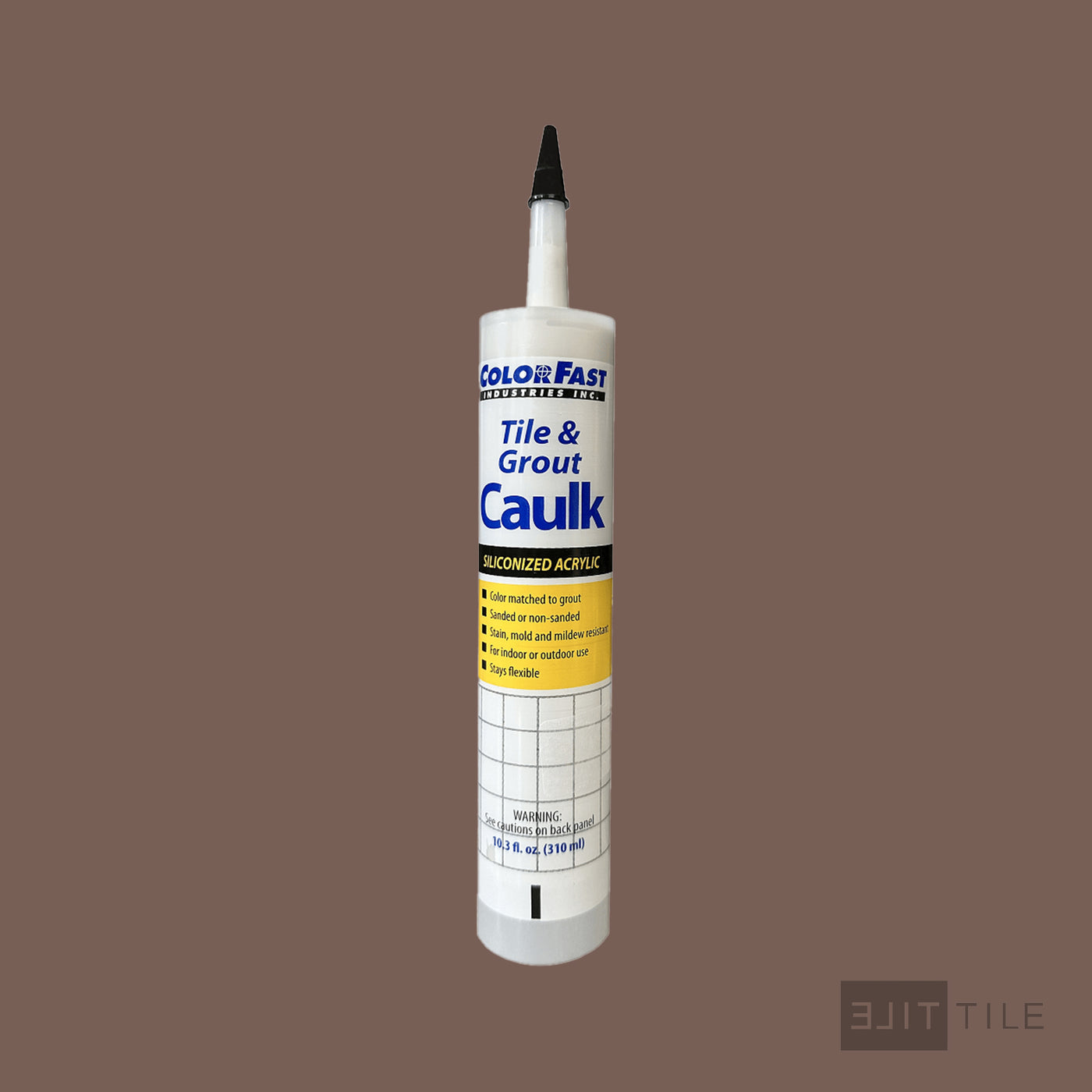 ColorFast Caulk 10.3 Oz 52 Tobacco Brown Non Sanded