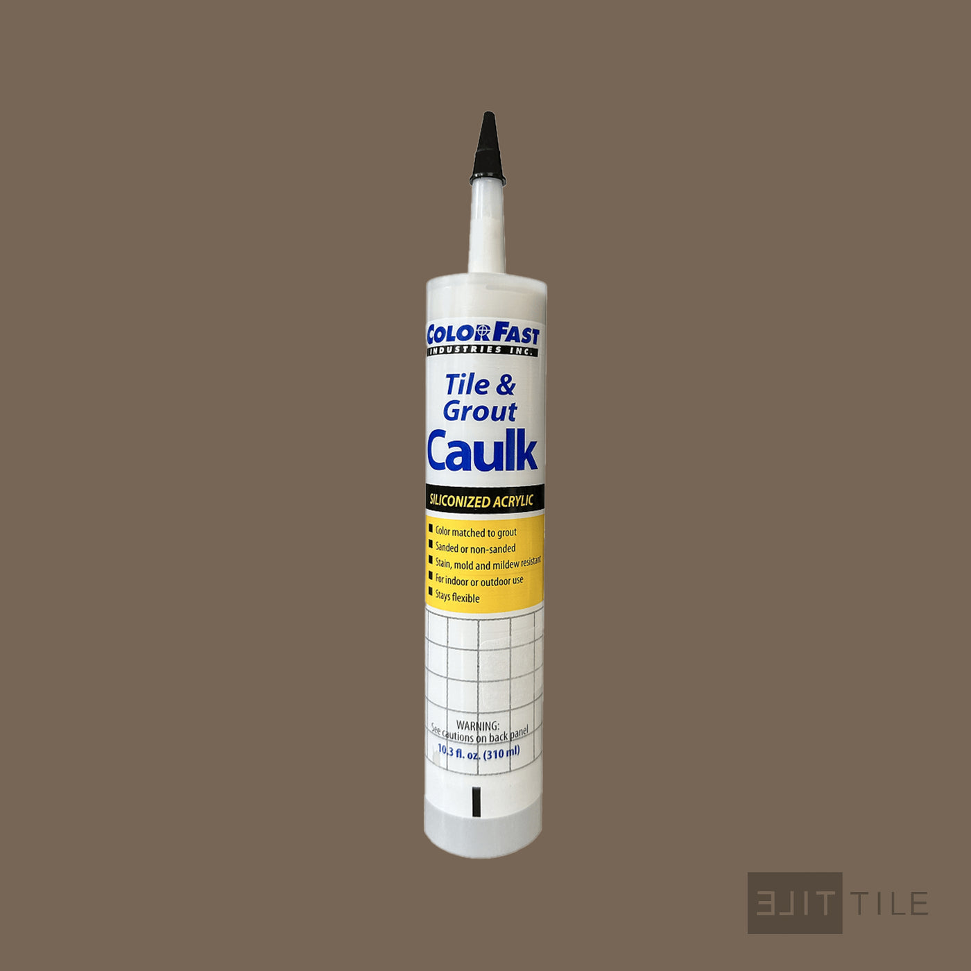 ColorFast Caulk 10.3 Oz 59 Saddle Brown Non Sanded