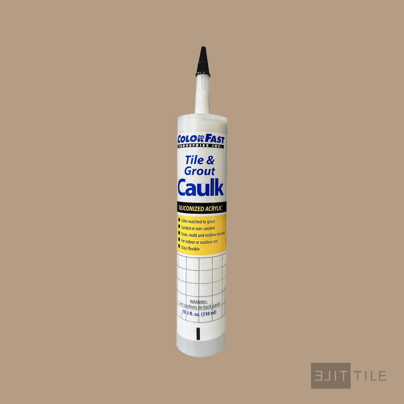 ColorFast Caulk 10.3 Oz 180 Sandstone Non Sanded