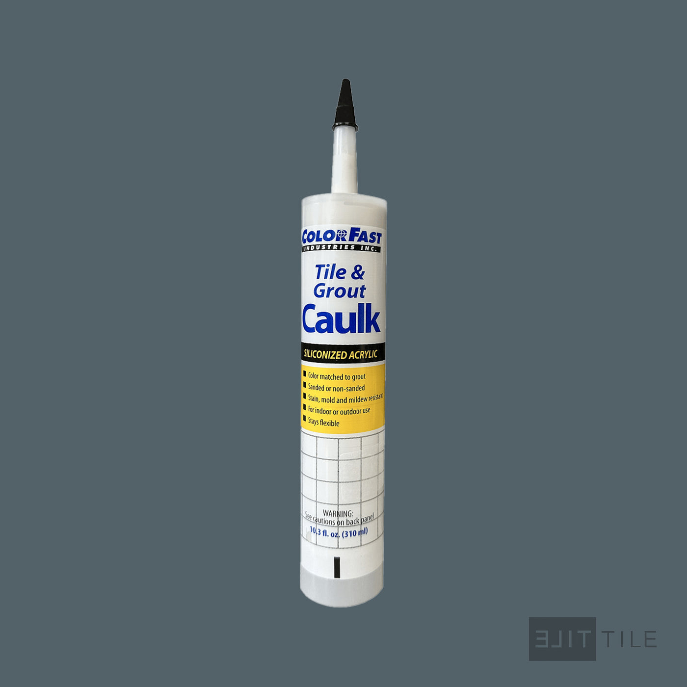 ColorFast Caulk 10.3 Oz 645 Steel Blue Sanded