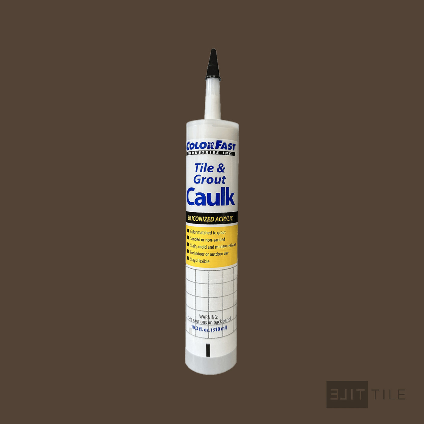 ColorFast Caulk 10.3 Oz 646 Coffee Bean Sanded