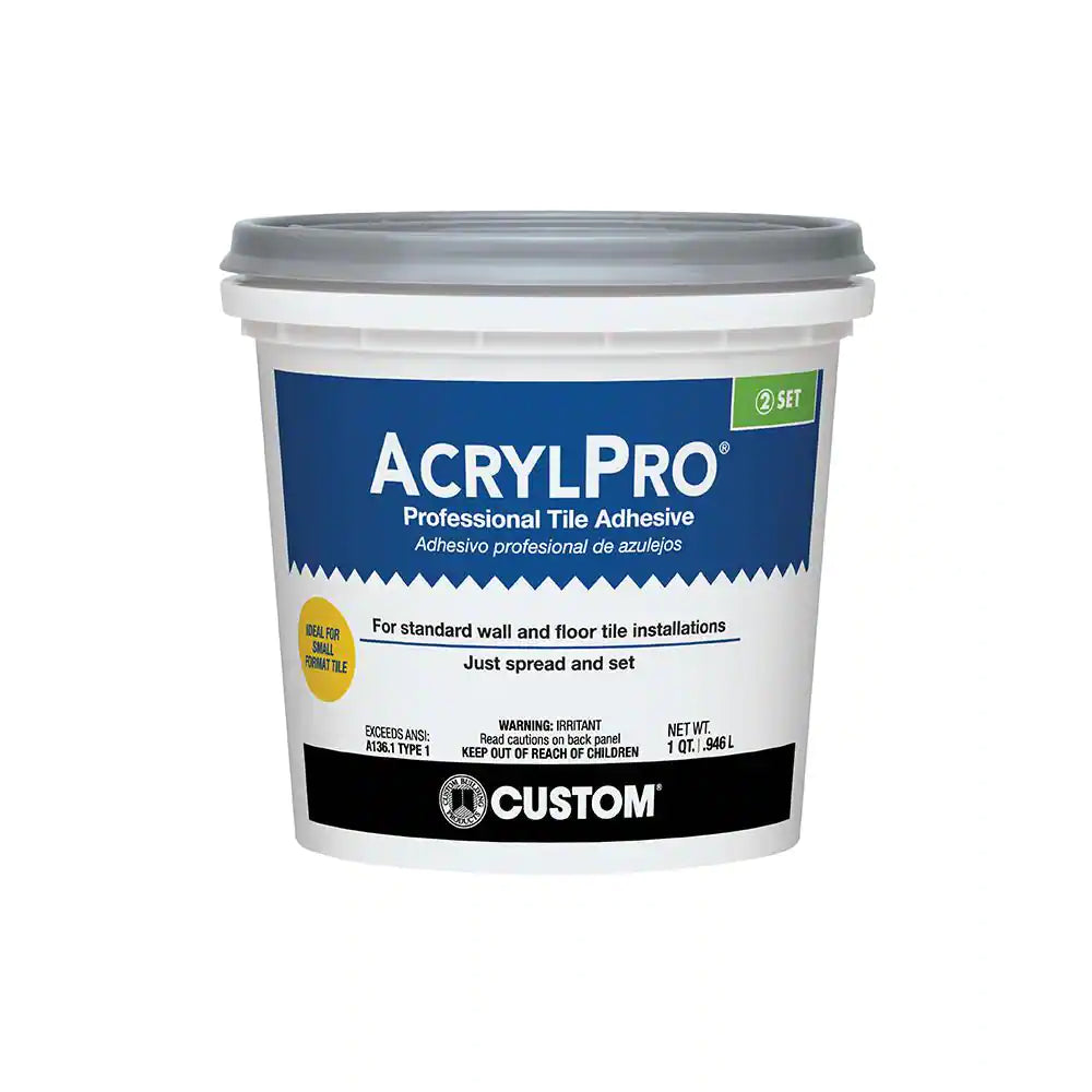 Acrylpro Ceramic Tile Adhesive 1 Qt. Pail