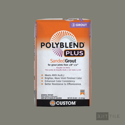 Polyblend Plus Sanded Tile Grout 25 Lb. Bag #09 Natural Gray